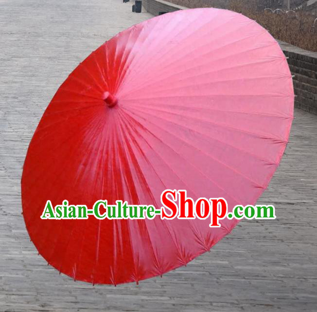 Asian China Dance Handmade Umbrella Red Oil-paper Umbrella Stage Performance Props Umbrellas