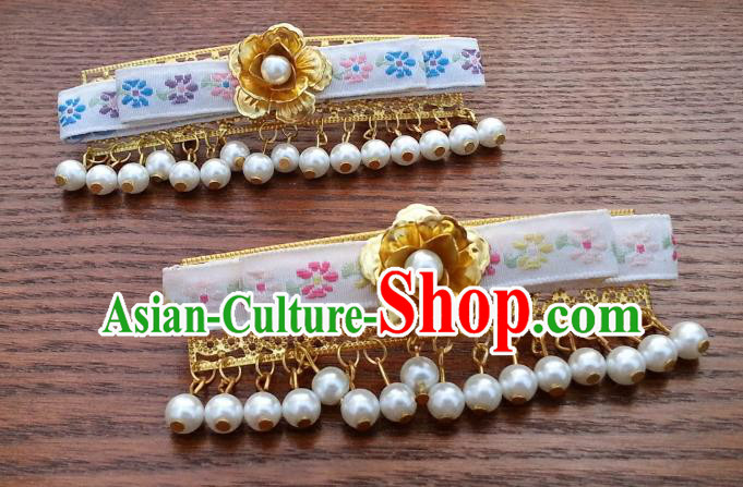 Traditional Handmade Chinese Ancient Classical Hair Accessories Beads Tassel Hair Stick Hairpins for Women