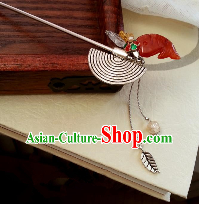 Traditional Handmade Chinese Ancient Classical Hair Accessories Tassel Hairpins for Women