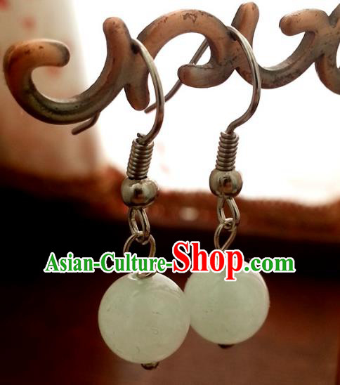 Traditional Chinese Handmade Classical Eardrop Ancient Palace Queen Hanfu Earrings for Women