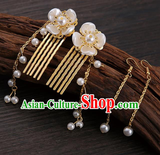 Handmade Asian Chinese Classical Hair Accessories Hairpins Hanfu Hair Comb for Women