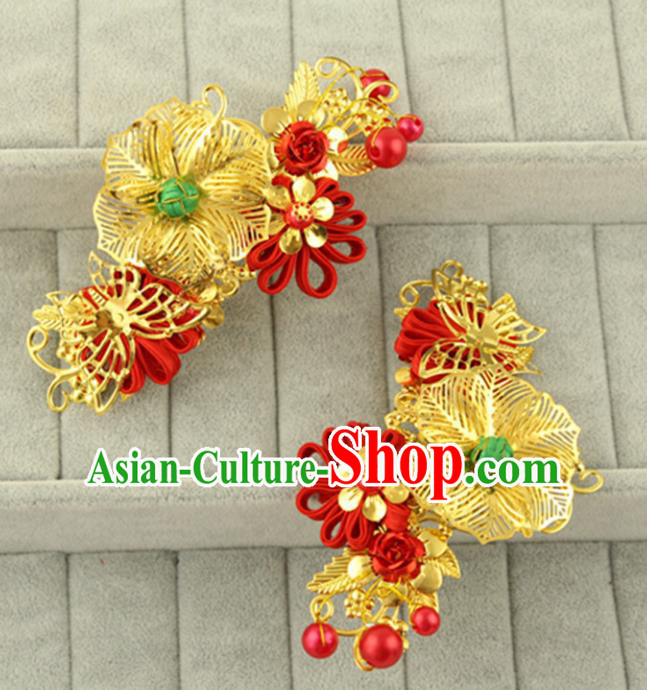 Asian Chinese Handmade Classical Hair Accessories Bride Hair Combs Hanfu Hairpins for Women