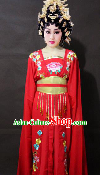 Traditional China Beijing Opera Imperial Concubine Embroidered Costume, Chinese Peking Opera Actress Embroidery Clothing