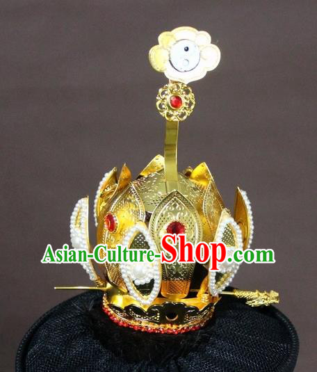 Traditional Chinese Handmade Hair Accessories Ancient Prince Hairdo Crown Headwear for Men