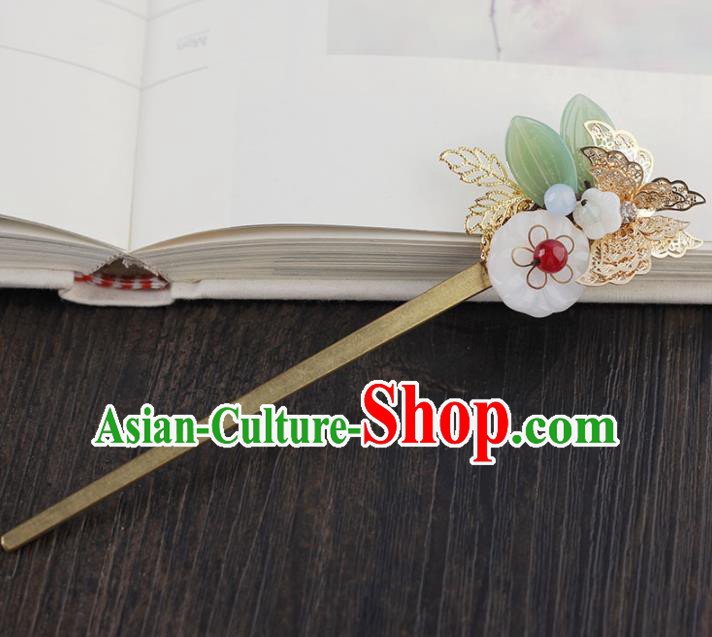 Chinese Ancient Hanfu Hair Accessories Traditional Flowers Hair Clip Hairpins for Women
