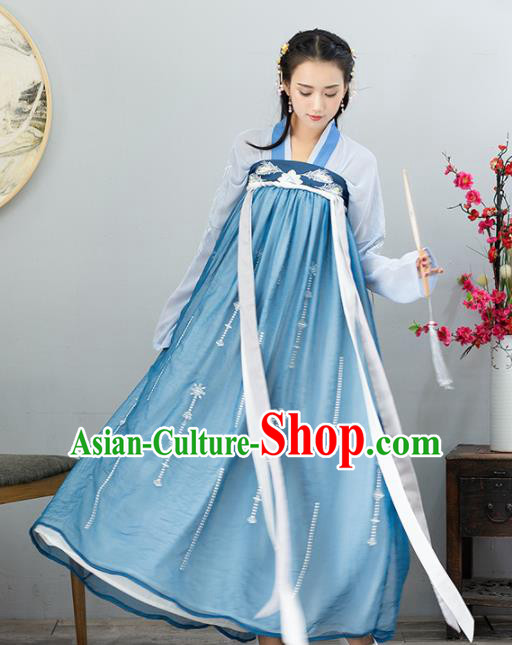 Ancient Chinese Tang Dynasty Historical Costumes Nobility Lady Hanfu Dress for Women