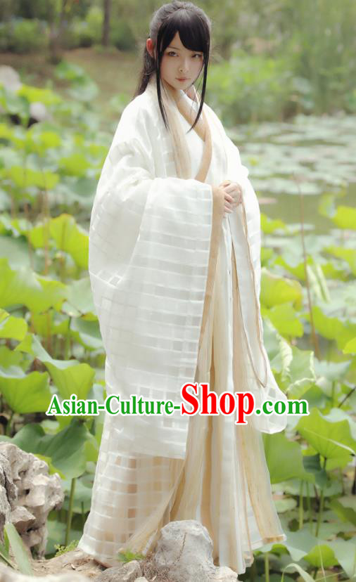 Chinese Ancient Historical Costumes Jin Dynasty Princess Hanfu Dress for Women
