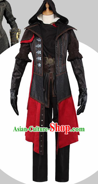 Chinese Traditional Cosplay Assassin Costumes Ancient Swordsman Clothing for Men
