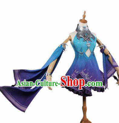 Top Grade Chinese Cosplay Young Lady Female Assassin Costumes Ancient Swordswoman Dress for Women