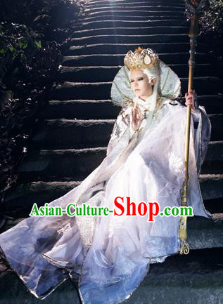 Top Grade Chinese Ancient Cosplay Monks Swordsman Costumes for Men