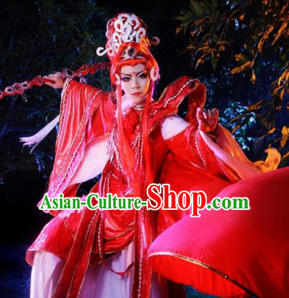 Top Grade Chinese Ancient Cosplay Nobility Childe Swordsman Red Costumes for Men