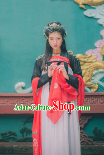 Chinese Ancient Peri Hanfu Dress Tang Dynasty Imperial Consort Costumes for Women