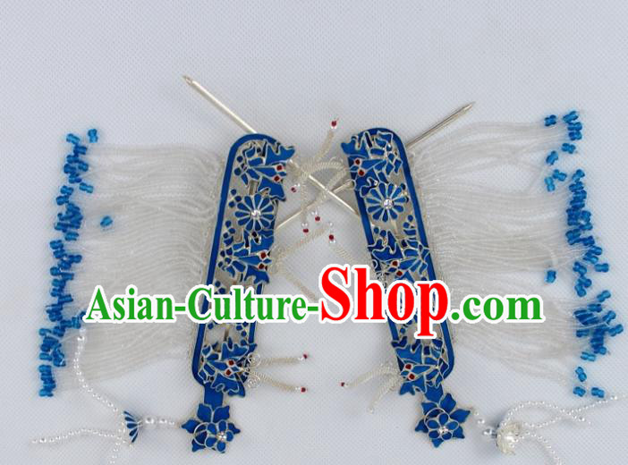 Chinese Traditional Peking Opera Side Hairpins Ancient Princess Hair Accessories for Women
