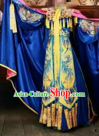 Traditional Chinese Beijing Opera Costume Ancient Imperial Consort Embroidered Hanfu Dress for Women