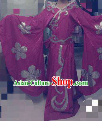 Traditional Chinese Ancient Fairy Embroidered Purple Hanfu Dress Tang Dynasty Imperial Consort Historical Costumes for Women