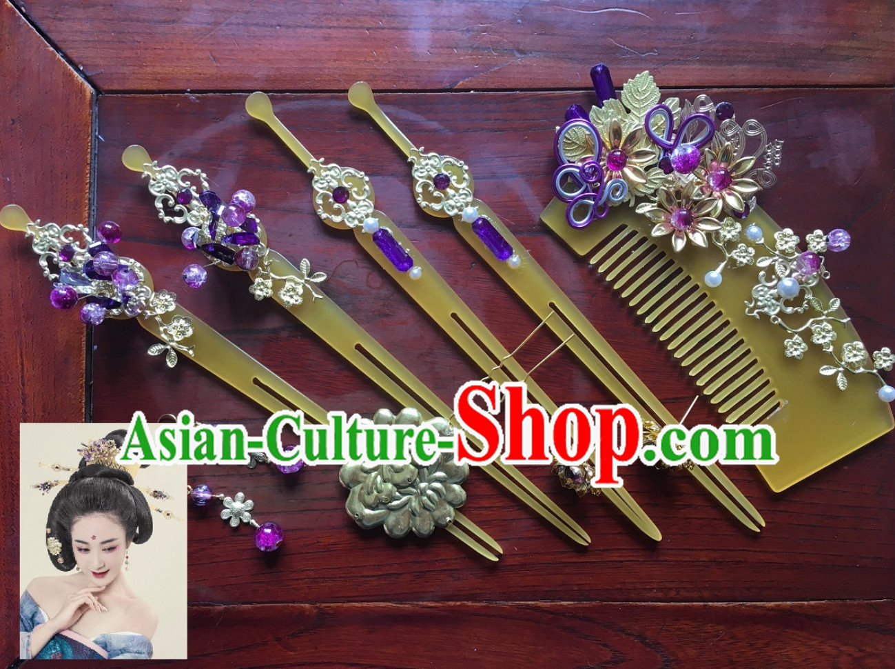 Ancient Style Hair Jewelry Complete Set