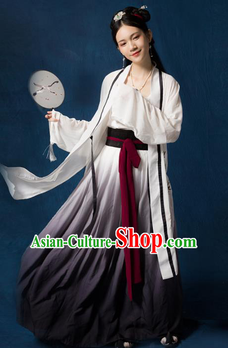 Traditional Chinese Ancient Song Dynasty Nobility Lady Embroidered Costumes for Women