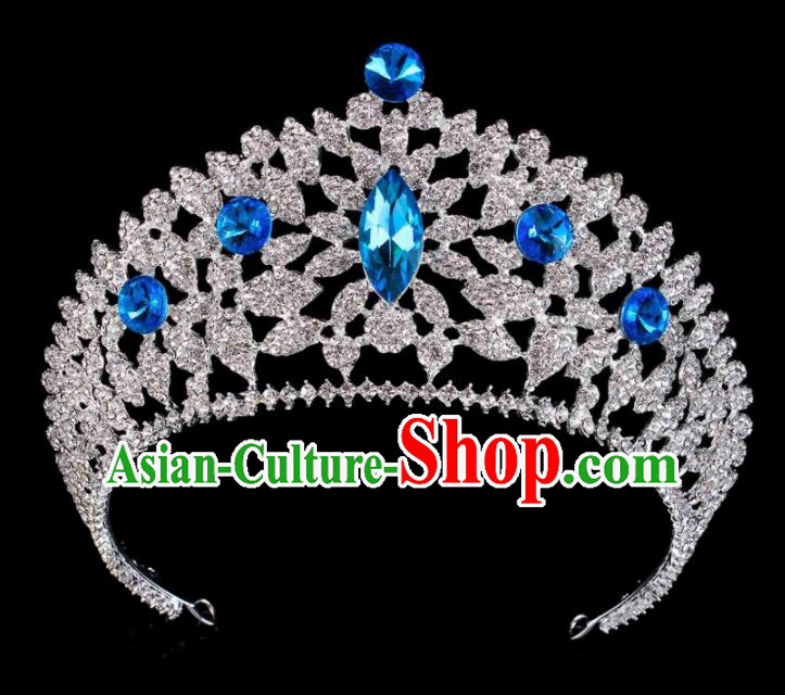 Top Grade Baroque Bride Retro Hair Accessories Princess Crystal Royal Crown for Women