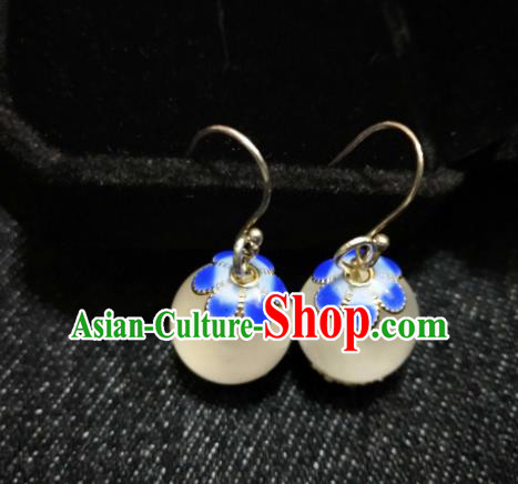 Chinese Ethnic Jewelry Accessories Mongolian Minority Nationality Earrings for Women