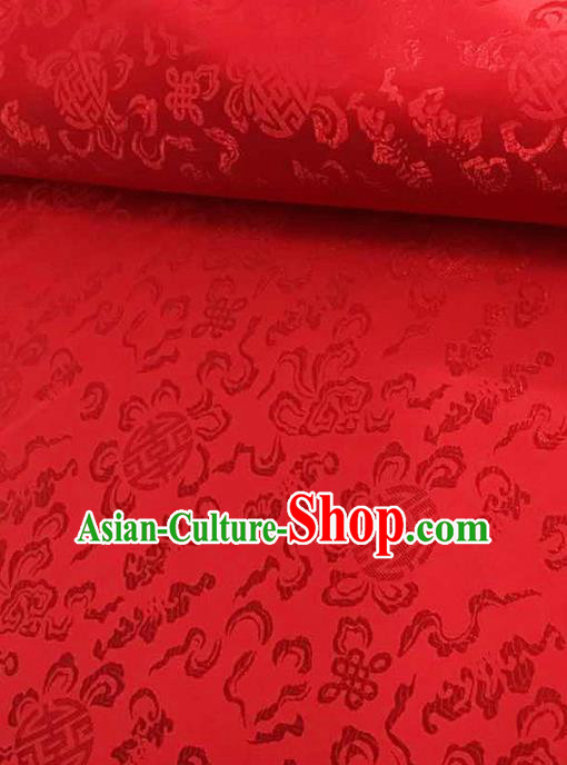 Traditional Chinese Tang Suit Silk Fabric Red Brocade Material Classical Pattern Design Satin Drapery