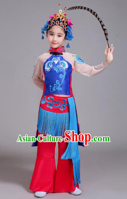 Chinese Traditional Classical Dance Costumes Beijing Opera Dance Clothing for Kids
