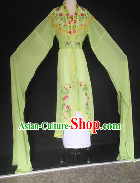 Chinese Traditional Peking Opera Costumes Ancient Court Maid Green Dress for Adults