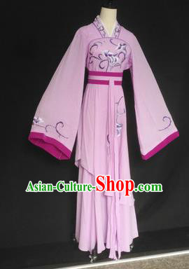 Chinese Traditional Peking Opera Las Meninas Lilac Costumes Ancient Beijing Opera Diva Clothing for Adults