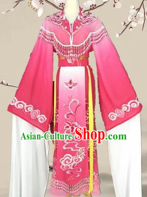 Chinese Traditional Peking Opera Diva Princess Costumes Ancient Beijing Opera Rosy Dress for Adults