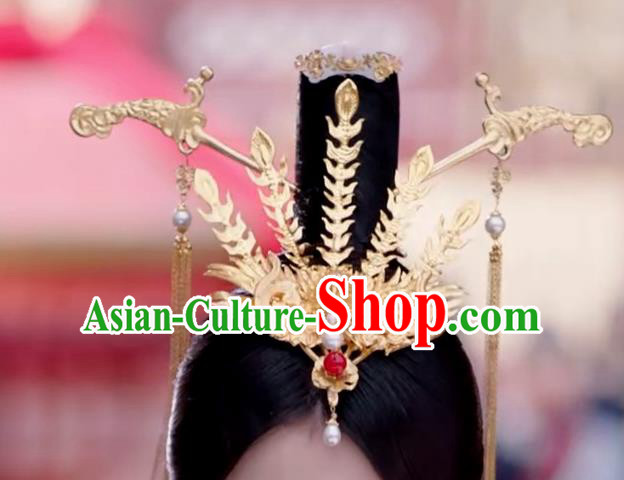 Handmade Chinese Ancient Hair Accessories Queen Hanfu Phoenix Hairpins Headwear for Women