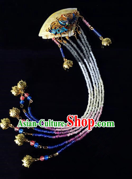 Chinese Handmade Ancient Hair Stick Hair Accessories Hanfu Long Tassel Hairpins for Women