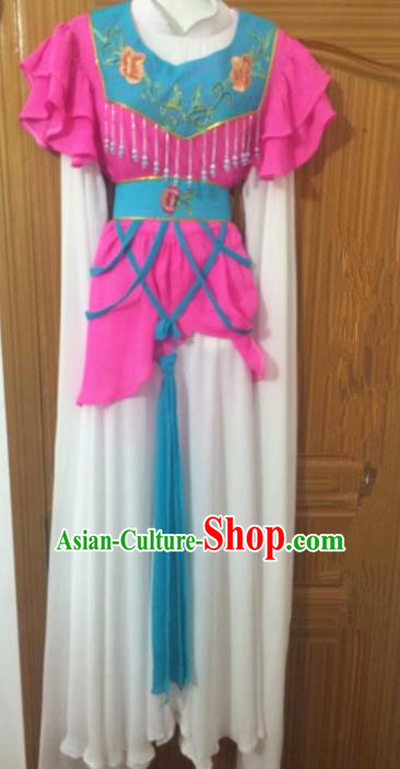 Chinese Traditional Peking Opera Poor Lady Dress Ancient Maidservants Embroidered Costumes for Women