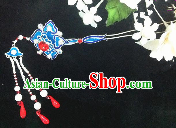 Chinese Traditional Ancient Beijing Opera Tassel Hairpins Hair Accessories for Women