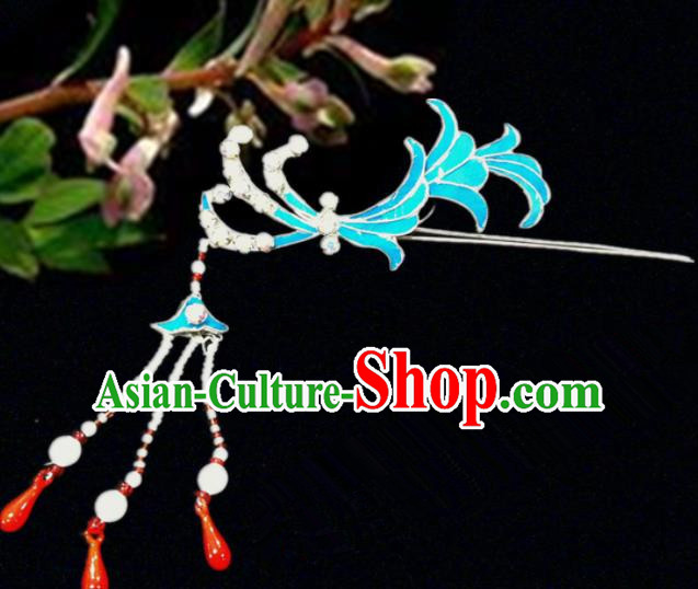 Chinese Traditional Ancient Tassel Hairpins Beijing Opera Princess Hair Accessories for Women