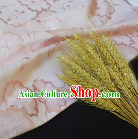 Chinese Royal Pink Brocade Palace Style Traditional Pattern Design Silk Fabric Chinese Fabric Asian Material