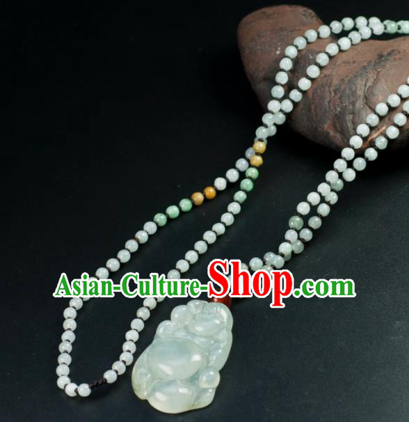 Chinese Traditional Jewelry Accessories Carving Jade Artware Handmade Pendant