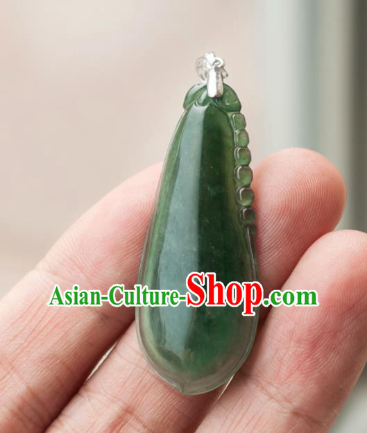 Chinese Traditional Jewelry Accessories Jade Pendant Ancient Jadeite Necklace