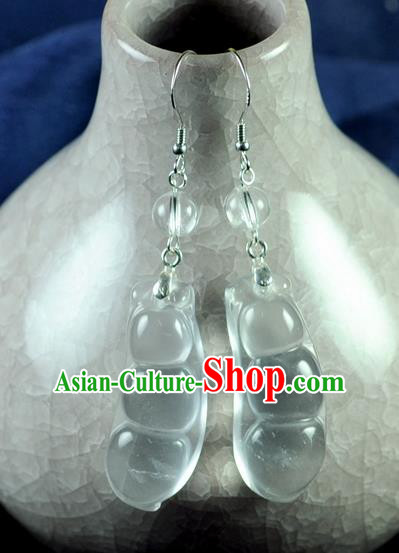 Chinese Traditional Jewelry Accessories Ancient Hanfu Pea Earrings for Women