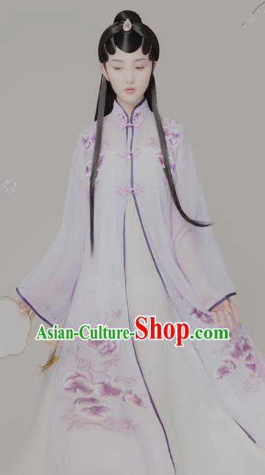 Chinese Ancient Peri Hanfu Dress Traditional Beijing Opera Diva Embroidered Costumes for Women