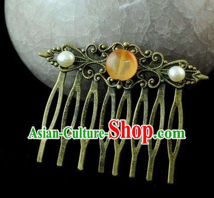 Chinese Traditional Hair Comb Hair Accessories Ancient Palace Classical Hairpins for Women