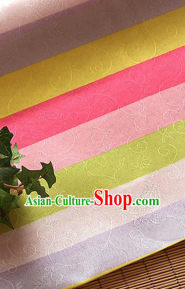 Asian Korean Traditional Fabric Colorful Brocade Fabric Hanbok Classical Pattern Silk Material
