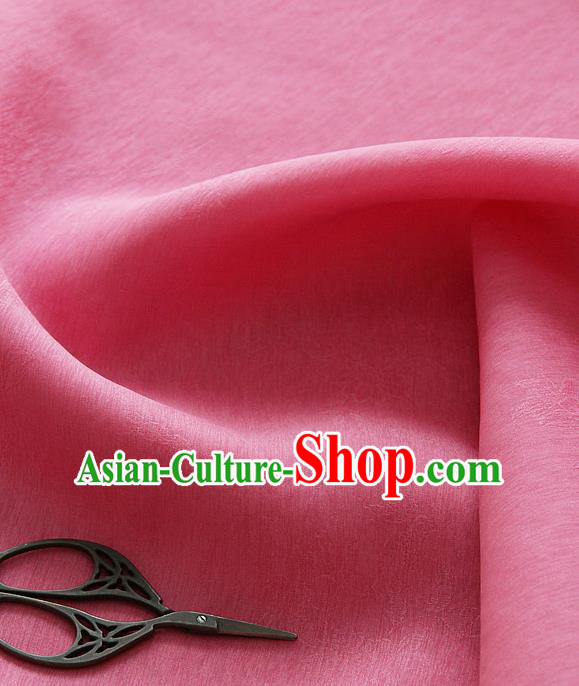 Asian Korean Traditional Pink Tajung Fabric Classical Pattern Thin Tough Silk Fabric Hanbok Silk Material