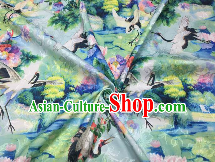 Chinese Traditional Flower Silk Fabric Brocade Embroidered Fabric Dress Material
