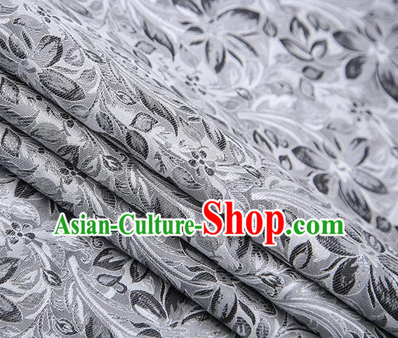 Traditional Chinese Tang Suit Brocade Fabric Classical Petunia Pattern Design Satin Material Drapery