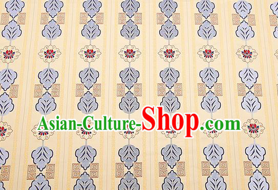 Top Grade Lotus Pattern Brocade Chinese Traditional Garment Fabric Cushion Satin Material Drapery