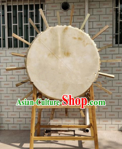 Chinese Traditional Lion Dance Drums Folk Dance Tupan Cowhide Drum