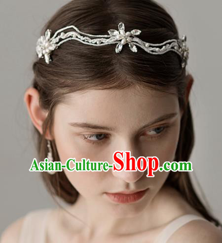 Top Grade Handmade Bride Crystal Royal Crown Hair Accessories for Women
