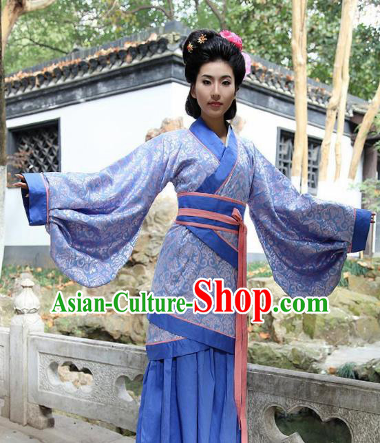 Chinese Ancient Dowager Costumes Traditional Han Dynasty Countess Hanfu Clothing for Women