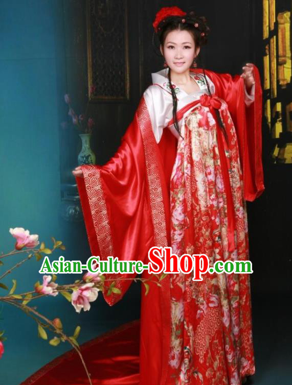 Ancient Chinese Palace Costumes Tang Dynasty Princess Hanfu Dress for Women