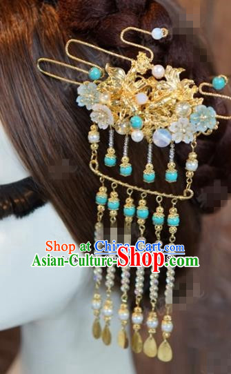 Chinese Ancient Hair Jewelry Accessories Queen Tassel Hairpins Hair Stick for Women