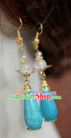 chinese Traditional Earrings Ancient Bride Hanfu Jewelry Accessories for Women